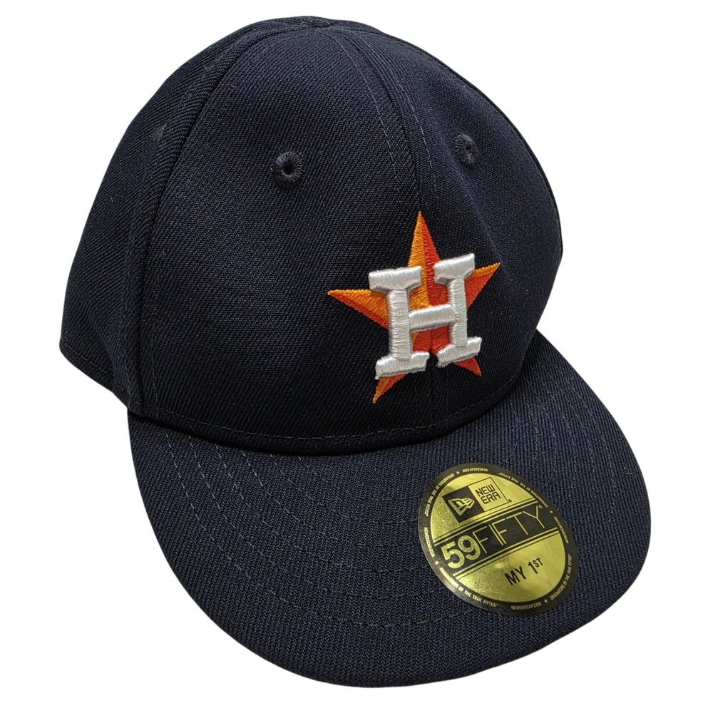 New Era 59FIFTY Houston Astros Infant Fitted Hat Navy Blue Size 6 48.3cm MLB